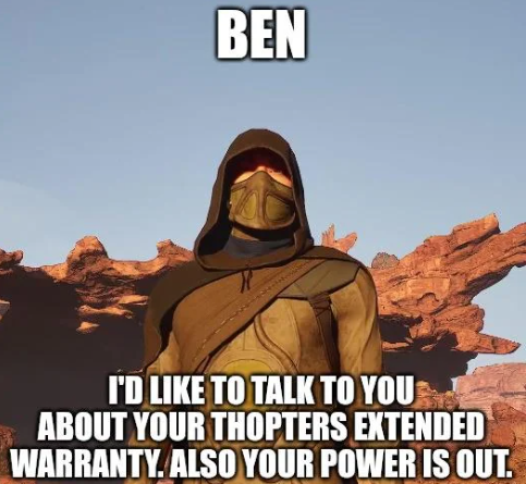 Dune Awakening Ben meme